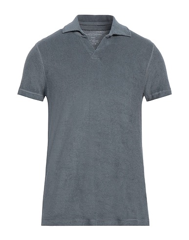 MAJESTIC FILATURES Polo shirt Grey 50% Cotton, 50% Modal