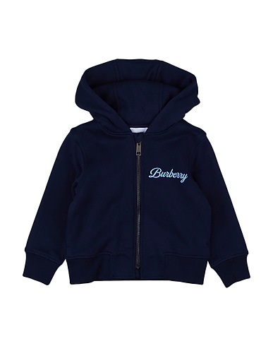 BURBERRY Hooded track jacket  Midnight blue 100% Cotton
