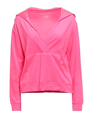 MAJESTIC FILATURES Hooded track jacket  Fuchsia 50% Modal, 50% Cotton