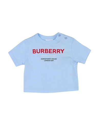 BURBERRY T-shirt Sky blue 100% Cotton