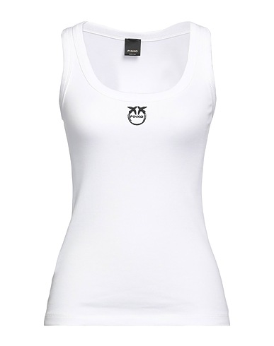 PINKO Vest White 95% Cotton, 5% Elastane