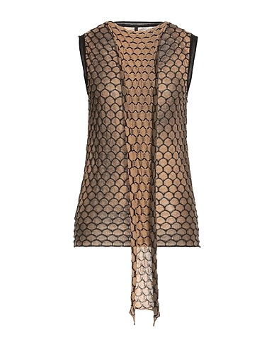 PIERANTONIO GASPARI Top Kamel 75% Viskose, 25% Polyester