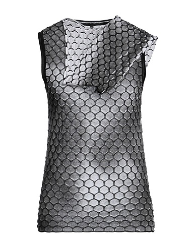 PIERANTONIO GASPARI Top Charcoal 75% Viscose, 25% Polyester