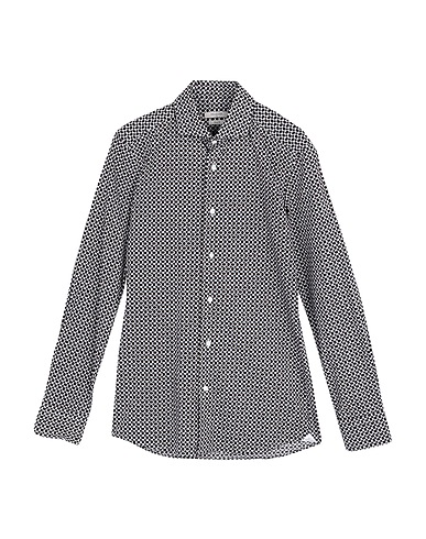 DEL SIENA Hemd mit Muster Bordeaux 100% Baumwolle