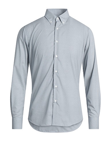 INGRAM Patterned shirt Midnight blue 100% Cotton