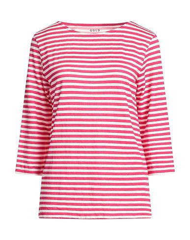 MAJESTIC FILATURES T-shirt Fucsia 94% Lino, 6% Elastan