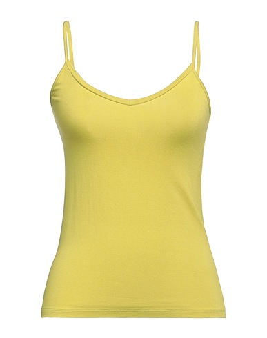 MAJESTIC FILATURES TOPS & TEES Lime green 94% Viscose, 6% Elastane