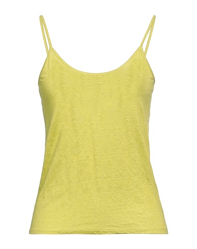 MAJESTIC FILATURES Vest Lime green 94% Linen, 6% Elastane