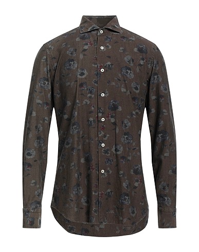 ALESSANDRO GHERARDI Shirts Brown 100% Cotton