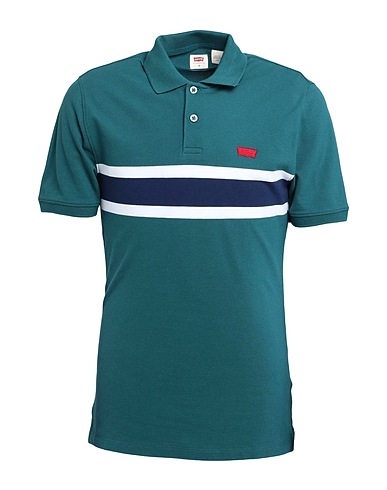 LEVI'S Polo shirt SLIM HOUSEMARK POLO
 Deep teal 96% Cotton, 4% Elastane