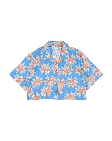 ROXY Рубашки и блузки с рисунком Camicia Beautiful Drama 
 Небесно-голубой 60% Хлопок, 40% Вискоза