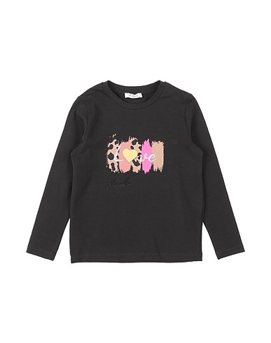 VICOLO T-shirt Black 95% Cotton, 5% Elastane
