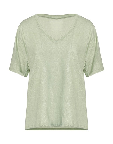 MAJESTIC FILATURES Basic T-shirt Light green 100% Cotton