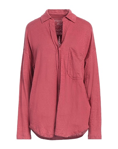 MAJESTIC FILATURES Linen shirt Magenta 94% Linen, 6% Elastane