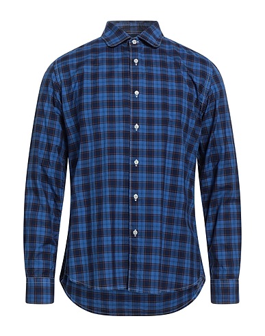 ALTEA Checked shirt Blue 100% Cotton