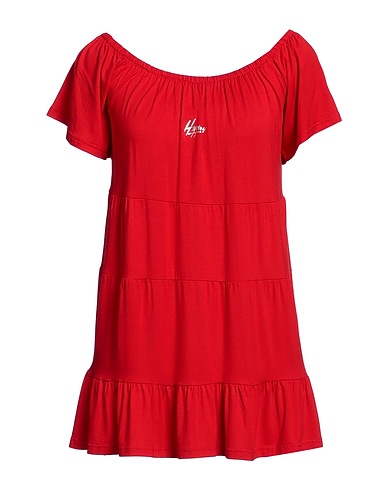 HAPPINESS T-shirt Red 95% Viscose, 5% Elastane