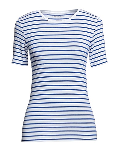 MAJESTIC FILATURES T-shirt Blue 94% Viscose, 6% Elastane