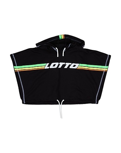 LOTTO Sweatshirt Black 80% Cotton, 20% Polyester