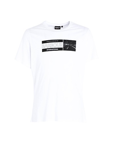 BARBOUR T-shirt White 100% Cotton