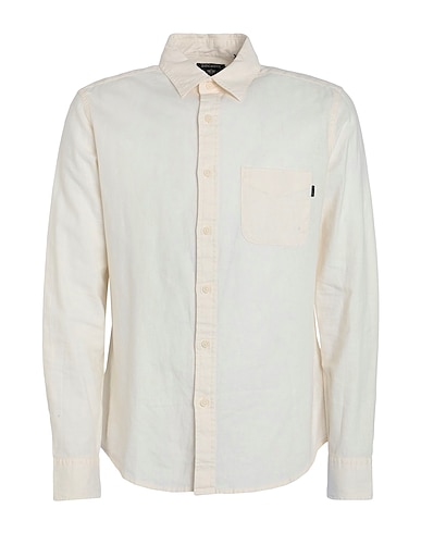 DOCKERS Linen shirt ORIGINAL SHIRT SLIM
 Off white 55% Linen, 45% Cotton