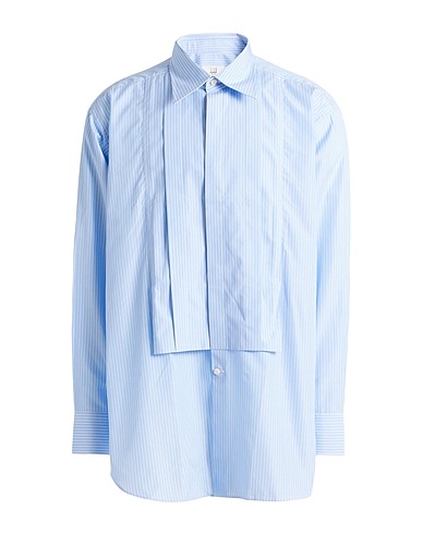 DUNHILL Striped shirt Sky blue 100% Cotton