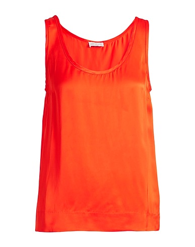 DRIES VAN NOTEN Top Orange 100% Viscose