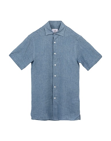 DUNHILL Linen shirt Blue 100% Linen