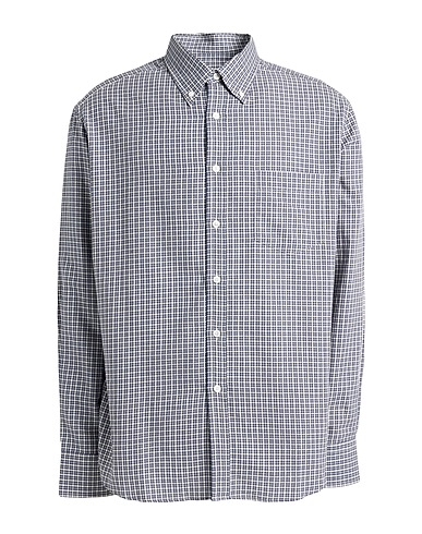 DUNHILL Checked shirt Charcoal 100% Cotton