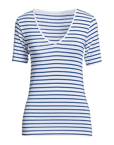 MAJESTIC FILATURES T-shirt Blue 94% Viscose, 6% Elastane