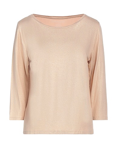 MAJESTIC FILATURES T-shirt Beige 94% Viscose, 6% Elastane