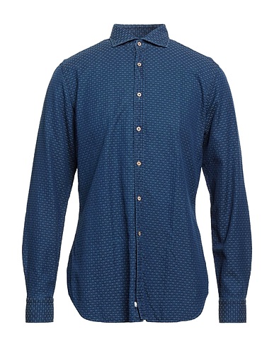 ALESSANDRO GHERARDI Patterned shirt Blue 100% Cotton