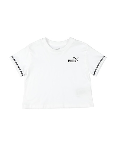 PUMA T-Shirt PUMA POWER Tape Tee G
 Weiß 100% Baumwolle, Polyester