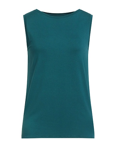 MAJESTIC FILATURES Canotta Verde smeraldo 94% Viscosa, 6% Elastan