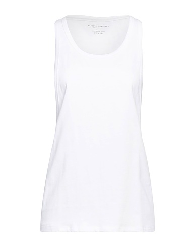 MAJESTIC FILATURES Tank top White 100% Cotton