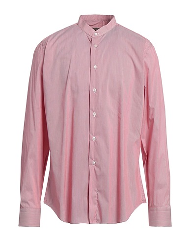 SIVIGLIA Striped shirt Brick red 72% Cotton, 25% Polyamide, 3% Elastane