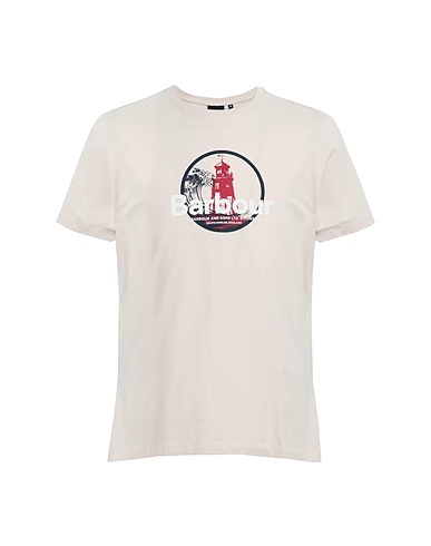 BARBOUR T-shirt Beige 100% Organic cotton