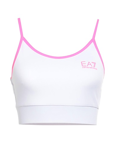 EA7 Top White 90% Polyester, 10% Elastane
