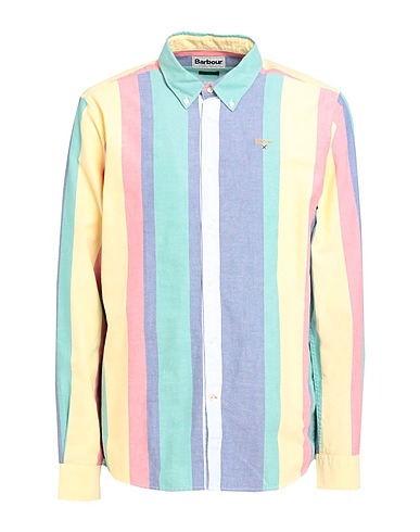 BARBOUR Striped shirt Light blue 100% Cotton