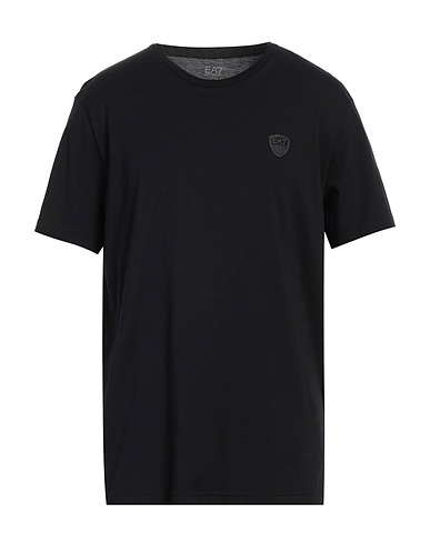 EA7 T-shirt Black 100% Cotton