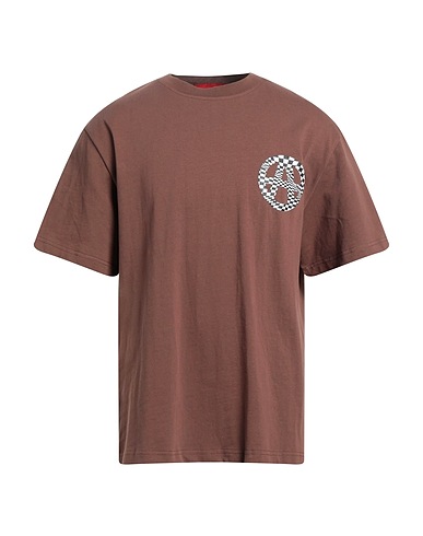 ACUPUNCTURE T-shirt Brown 100% Cotton