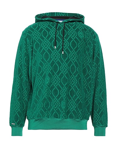 KOCHÉ Hooded track jacket  Emerald green 78% Viscose, 18% Polyamide, 4% Elastane