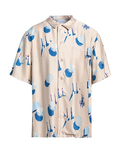 BLUE SKY INN Camicia fantasia Beige 100% Viscosa