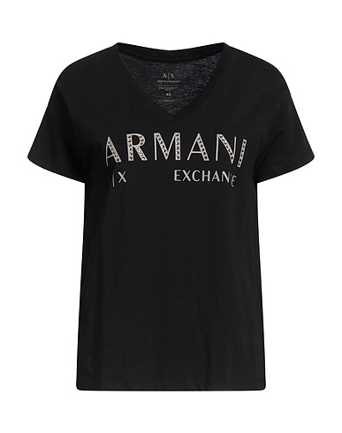ARMANI EXCHANGE T-shirt Black 100% Cotton
