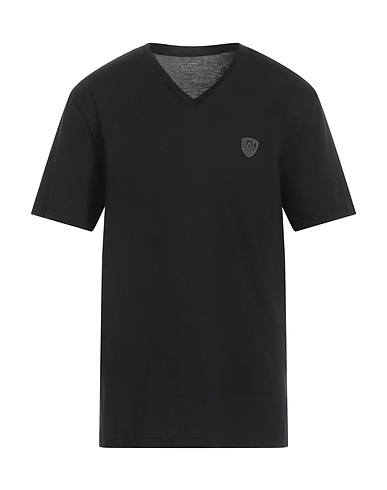 EA7 Basic T-shirt Black 100% Cotton