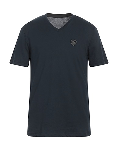 EA7 Basic T-shirt Midnight blue 100% Cotton