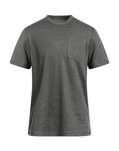 MAJESTIC FILATURES Basic T-Shirt Militärgrün 100% Leinen