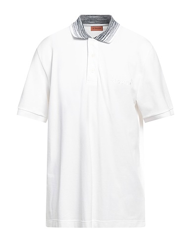 MISSONI Polo shirt White 100% Cotton