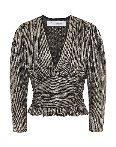 IRO Top Black 100% Polyester, Metallic Polyester, Plastic