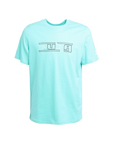 PUMA T-shirt SWxP Graphic Tee Light green 100% Cotton