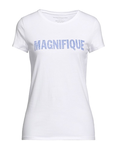 MAJESTIC FILATURES T-shirt White 50% Organic cotton, 50% Recycled cotton